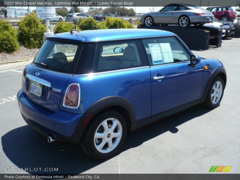 Lightning Blue Metallic / Gravity Tuscan Beige 2007 Mini Cooper Hardtop