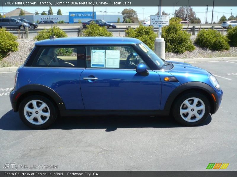 Lightning Blue Metallic / Gravity Tuscan Beige 2007 Mini Cooper Hardtop