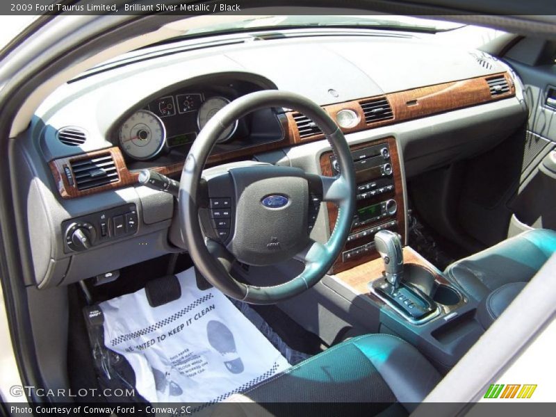 Brilliant Silver Metallic / Black 2009 Ford Taurus Limited