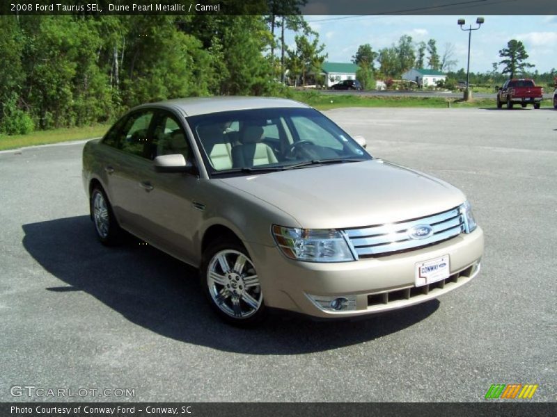 Dune Pearl Metallic / Camel 2008 Ford Taurus SEL