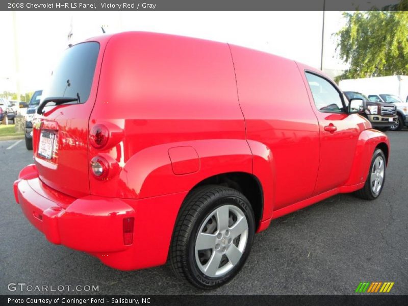 Victory Red / Gray 2008 Chevrolet HHR LS Panel