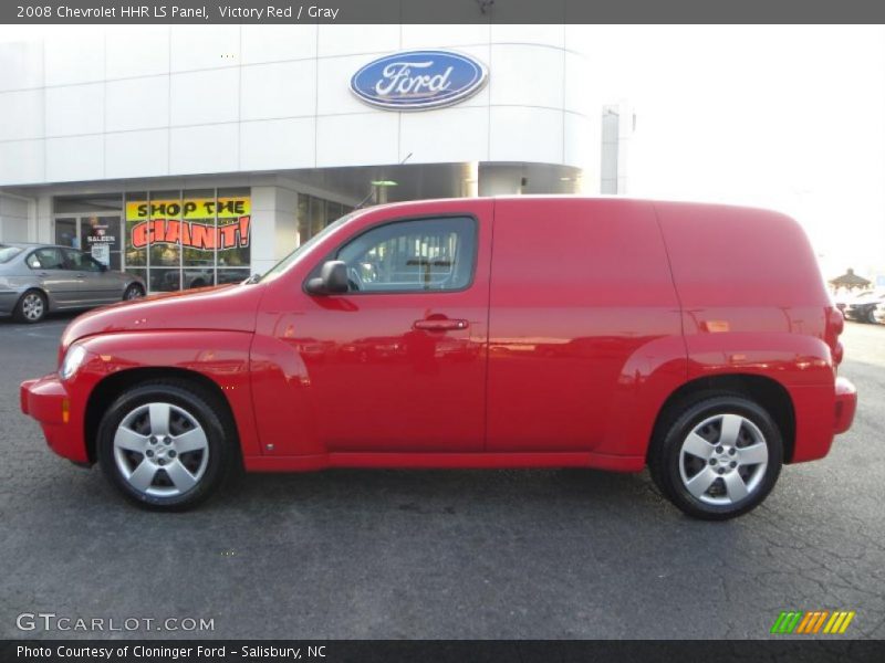Victory Red / Gray 2008 Chevrolet HHR LS Panel