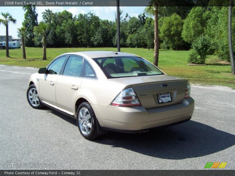 Dune Pearl Metallic / Camel 2008 Ford Taurus SEL