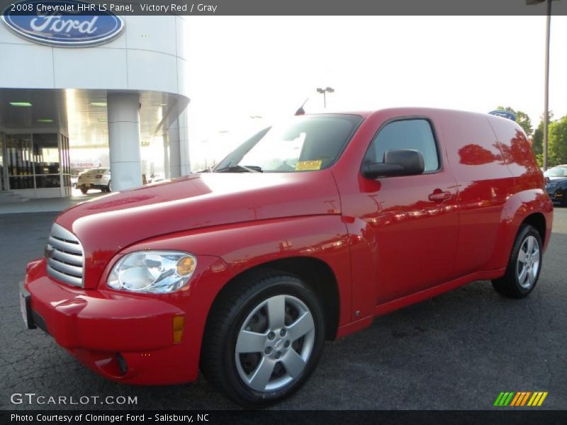Victory Red / Gray 2008 Chevrolet HHR LS Panel