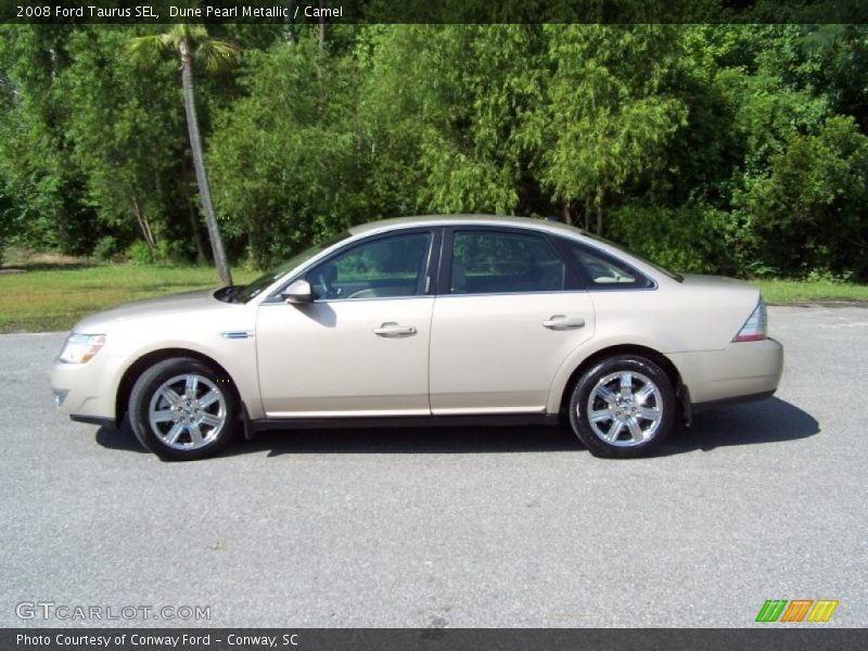 Dune Pearl Metallic / Camel 2008 Ford Taurus SEL