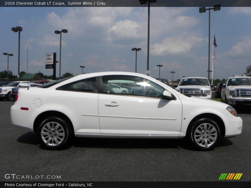 Summit White / Gray 2009 Chevrolet Cobalt LT Coupe