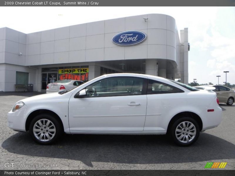 Summit White / Gray 2009 Chevrolet Cobalt LT Coupe