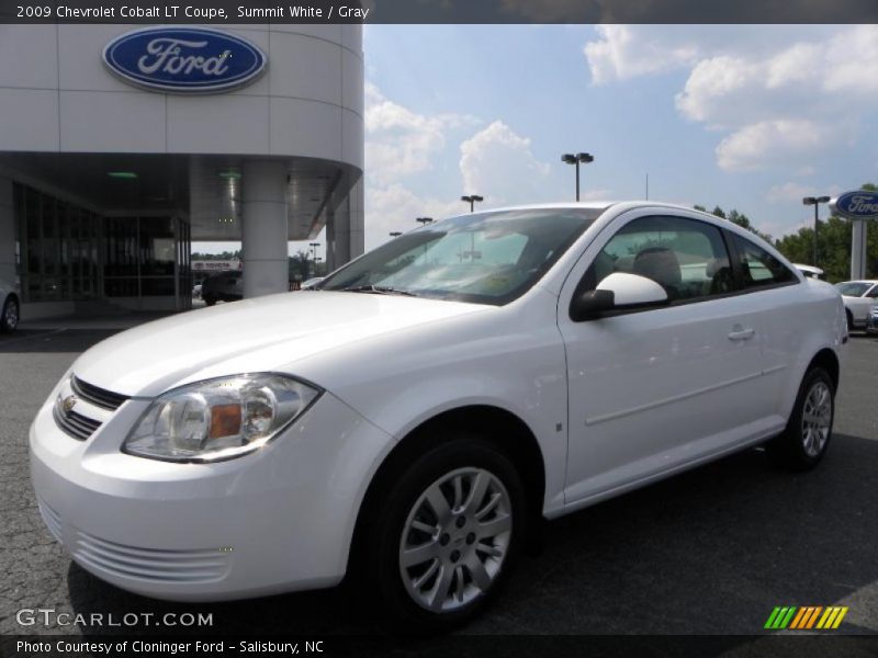 Summit White / Gray 2009 Chevrolet Cobalt LT Coupe