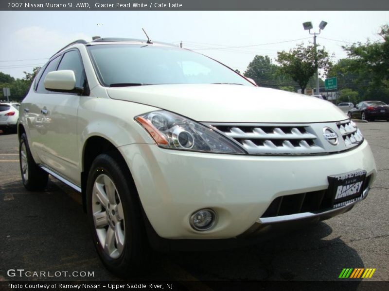 Glacier Pearl White / Cafe Latte 2007 Nissan Murano SL AWD