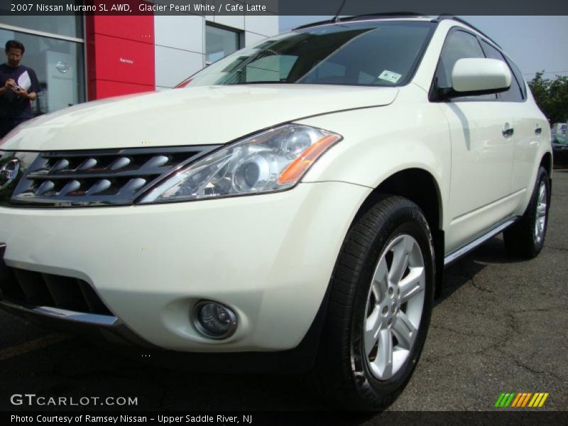 Glacier Pearl White / Cafe Latte 2007 Nissan Murano SL AWD