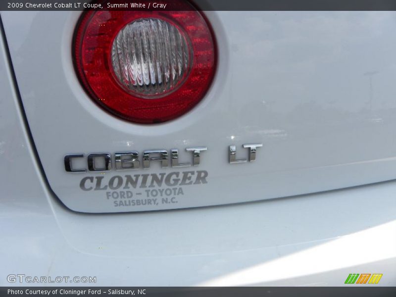 Summit White / Gray 2009 Chevrolet Cobalt LT Coupe