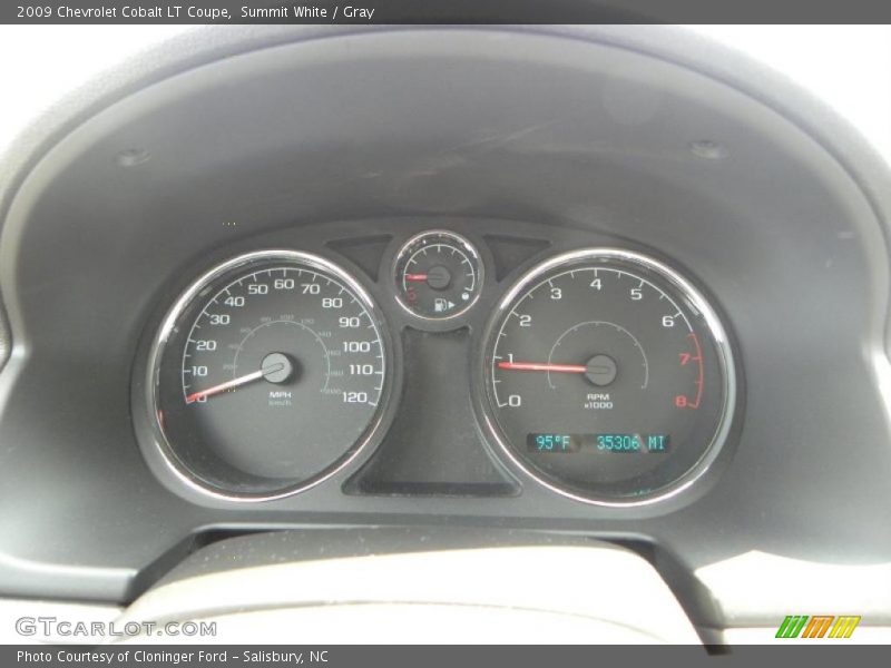 Summit White / Gray 2009 Chevrolet Cobalt LT Coupe