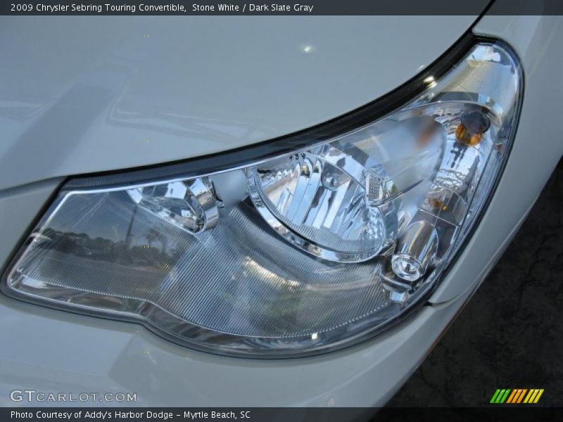 Stone White / Dark Slate Gray 2009 Chrysler Sebring Touring Convertible