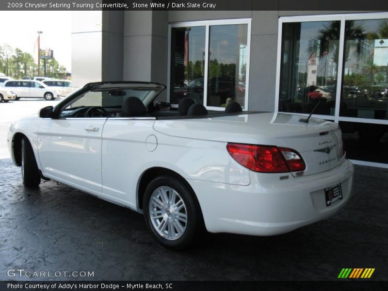 Stone White / Dark Slate Gray 2009 Chrysler Sebring Touring Convertible