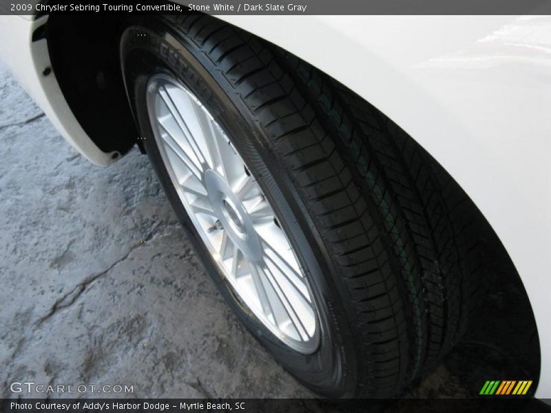 Stone White / Dark Slate Gray 2009 Chrysler Sebring Touring Convertible