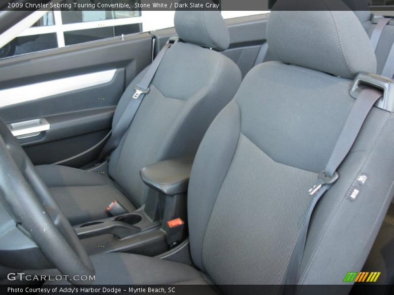 Stone White / Dark Slate Gray 2009 Chrysler Sebring Touring Convertible