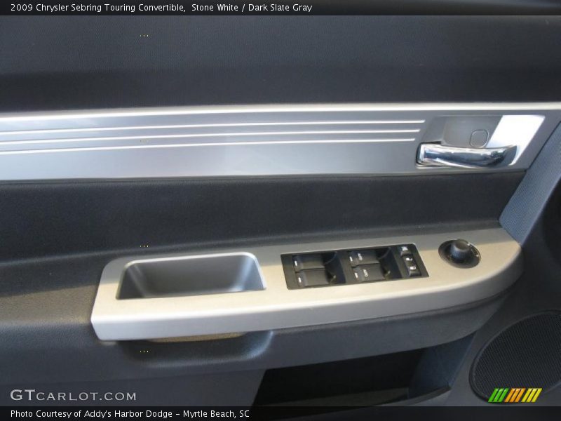 Stone White / Dark Slate Gray 2009 Chrysler Sebring Touring Convertible
