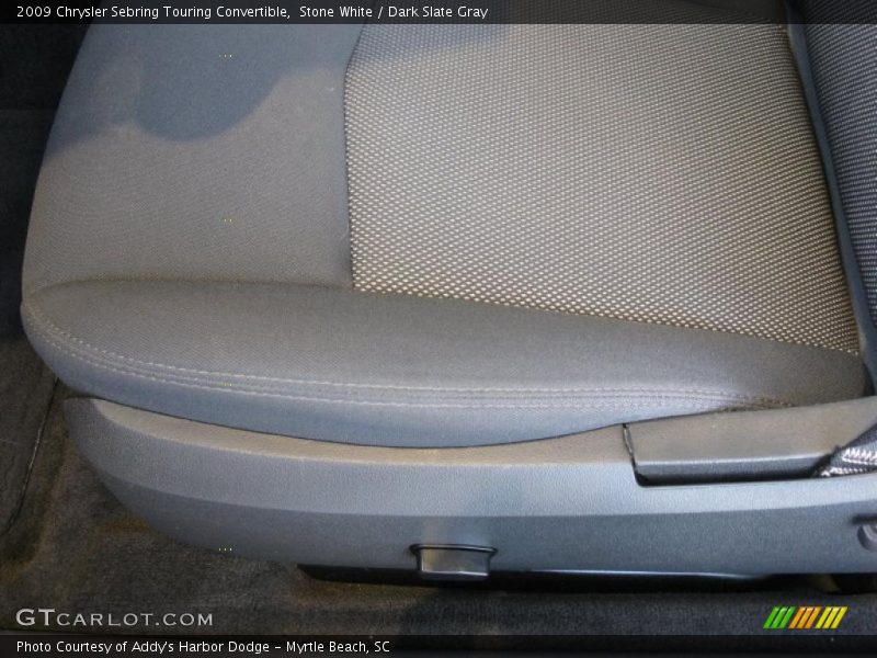 Stone White / Dark Slate Gray 2009 Chrysler Sebring Touring Convertible
