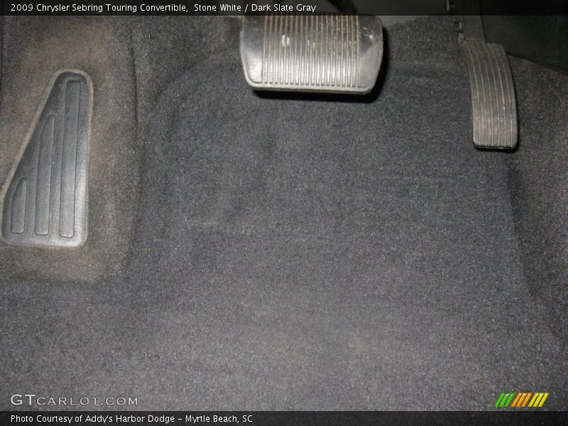 Stone White / Dark Slate Gray 2009 Chrysler Sebring Touring Convertible