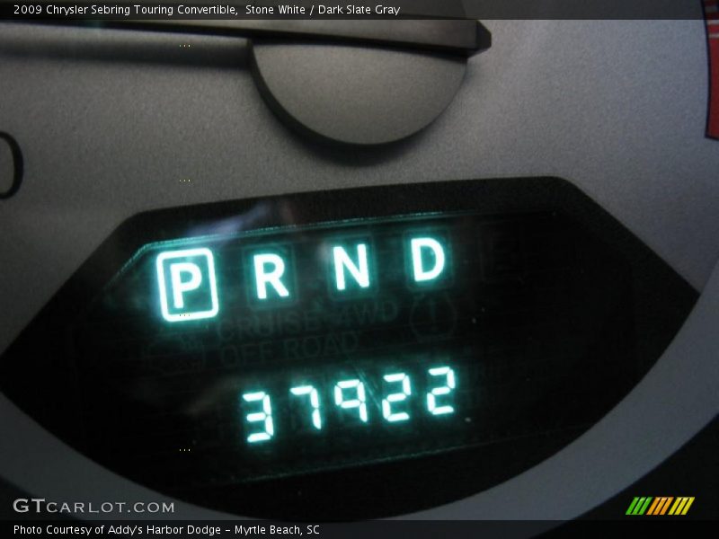 Stone White / Dark Slate Gray 2009 Chrysler Sebring Touring Convertible