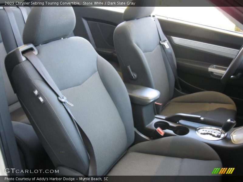 Stone White / Dark Slate Gray 2009 Chrysler Sebring Touring Convertible
