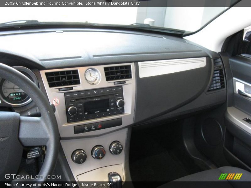 Stone White / Dark Slate Gray 2009 Chrysler Sebring Touring Convertible