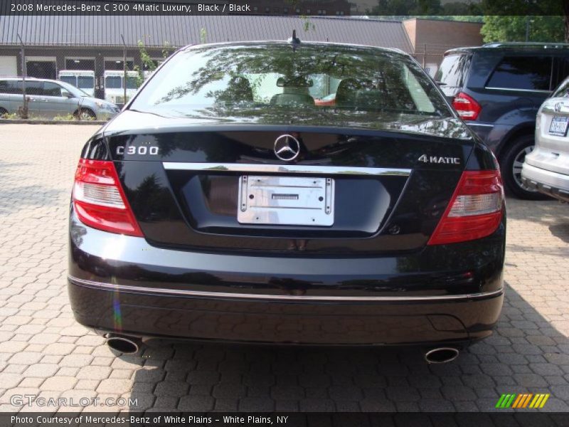 Black / Black 2008 Mercedes-Benz C 300 4Matic Luxury