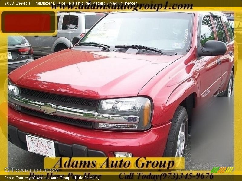 Majestic Red Metallic / Medium Pewter 2003 Chevrolet TrailBlazer LT 4x4