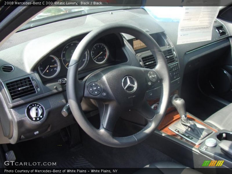Black / Black 2008 Mercedes-Benz C 300 4Matic Luxury
