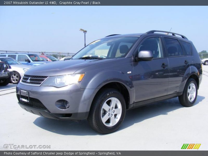 Graphite Gray Pearl / Black 2007 Mitsubishi Outlander LS 4WD