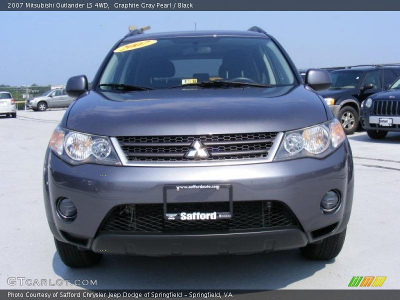 Graphite Gray Pearl / Black 2007 Mitsubishi Outlander LS 4WD