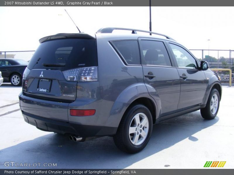 Graphite Gray Pearl / Black 2007 Mitsubishi Outlander LS 4WD