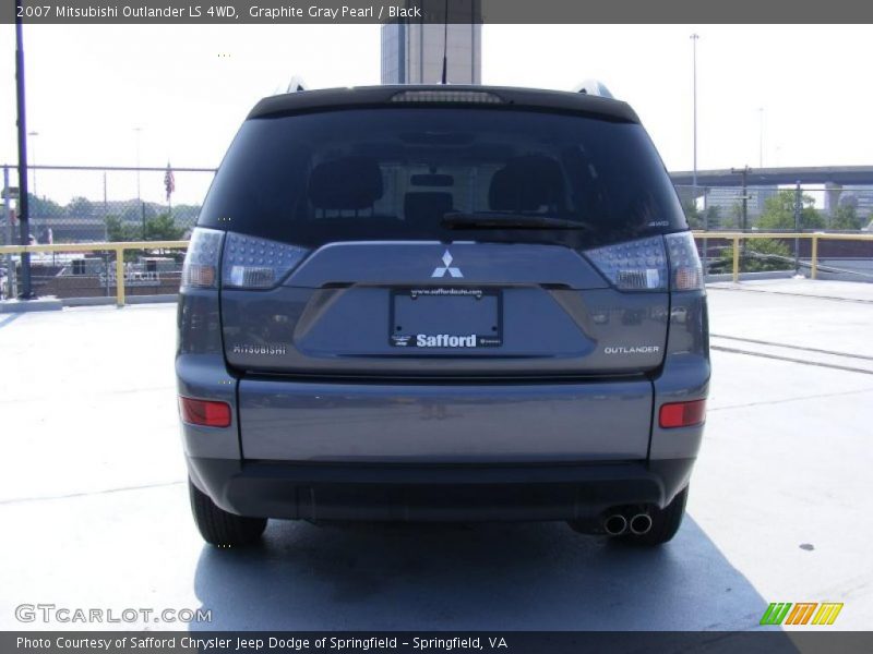 Graphite Gray Pearl / Black 2007 Mitsubishi Outlander LS 4WD