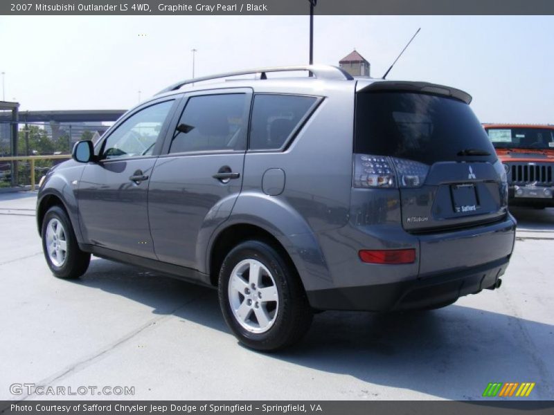 Graphite Gray Pearl / Black 2007 Mitsubishi Outlander LS 4WD