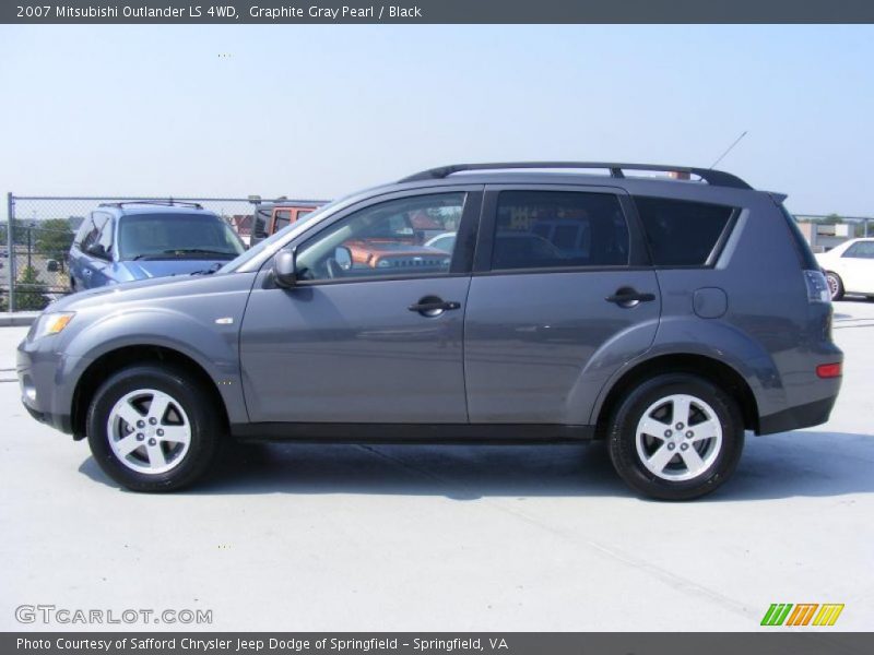 Graphite Gray Pearl / Black 2007 Mitsubishi Outlander LS 4WD