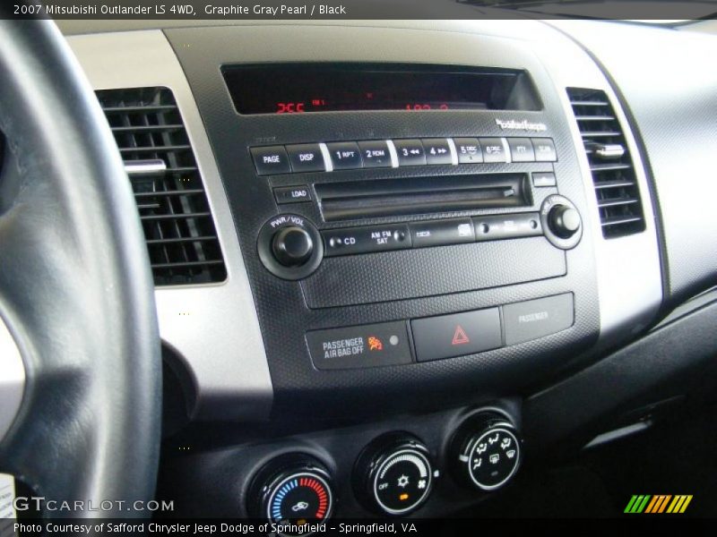 Graphite Gray Pearl / Black 2007 Mitsubishi Outlander LS 4WD