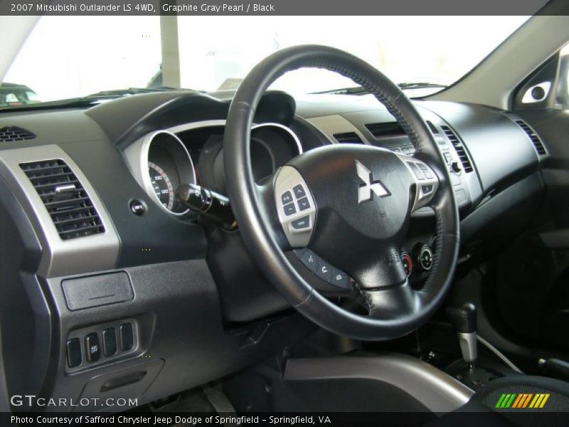 Graphite Gray Pearl / Black 2007 Mitsubishi Outlander LS 4WD