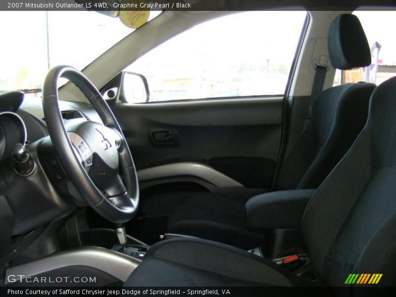 Graphite Gray Pearl / Black 2007 Mitsubishi Outlander LS 4WD