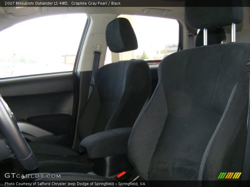 Graphite Gray Pearl / Black 2007 Mitsubishi Outlander LS 4WD