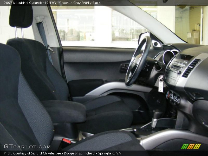 Graphite Gray Pearl / Black 2007 Mitsubishi Outlander LS 4WD