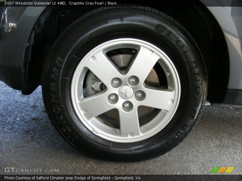 Graphite Gray Pearl / Black 2007 Mitsubishi Outlander LS 4WD