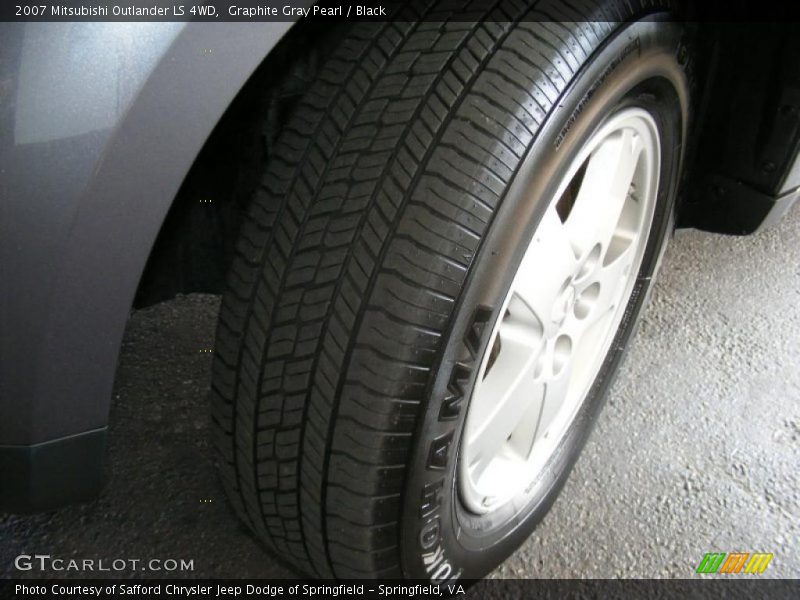 Graphite Gray Pearl / Black 2007 Mitsubishi Outlander LS 4WD