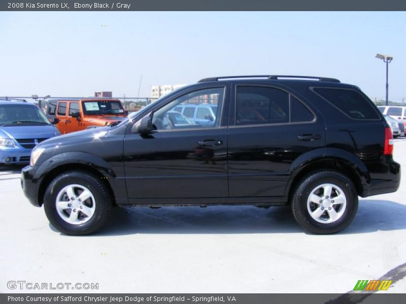 Ebony Black / Gray 2008 Kia Sorento LX