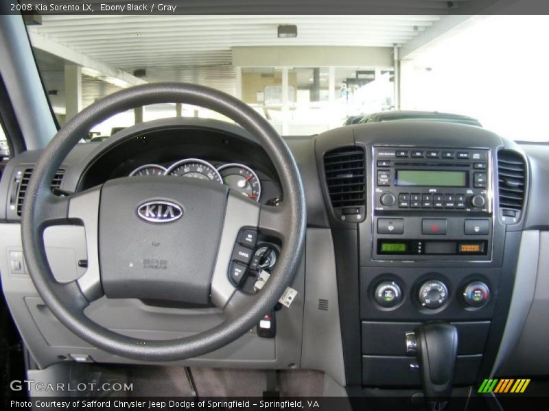 Ebony Black / Gray 2008 Kia Sorento LX