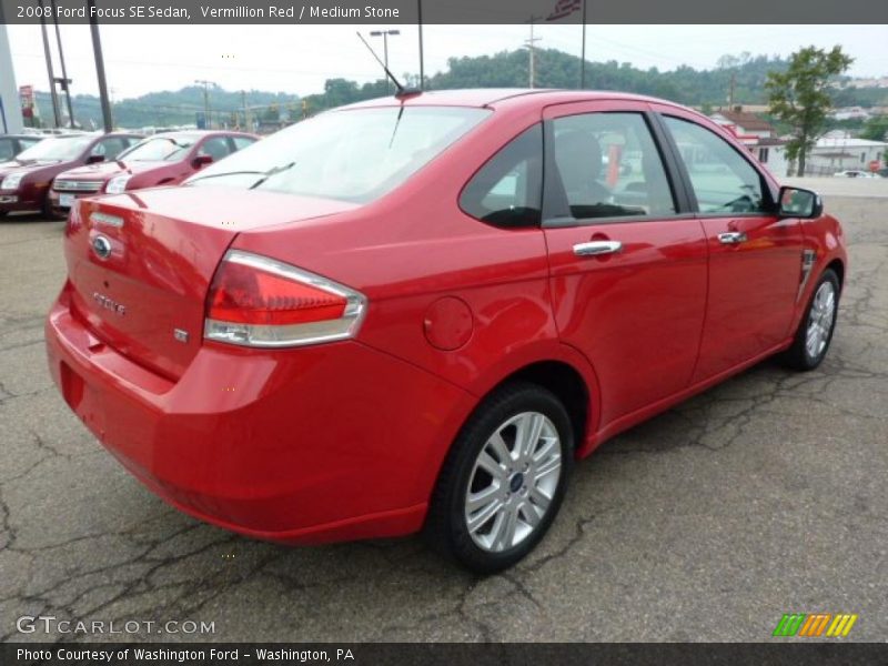 Vermillion Red / Medium Stone 2008 Ford Focus SE Sedan