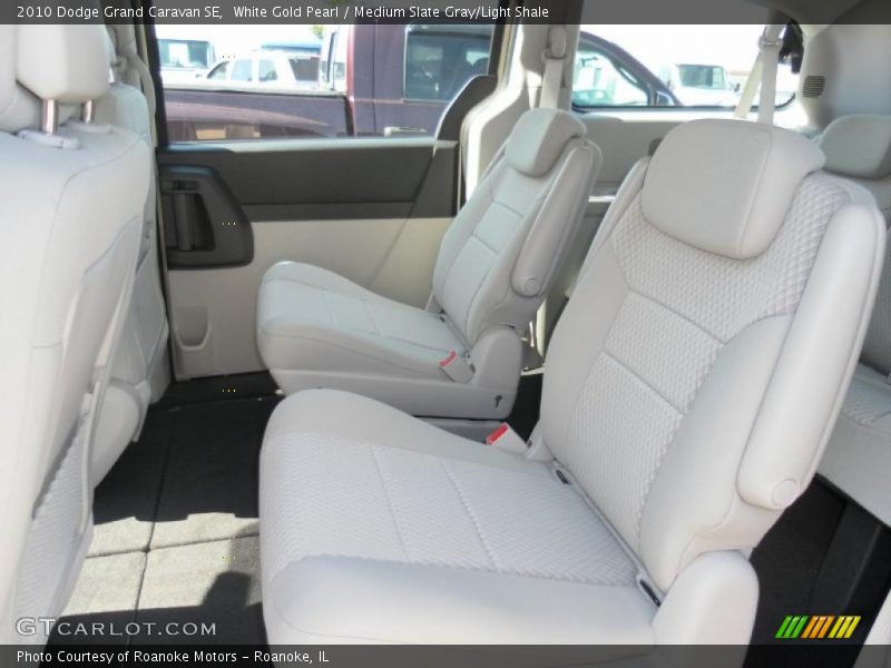 White Gold Pearl / Medium Slate Gray/Light Shale 2010 Dodge Grand Caravan SE