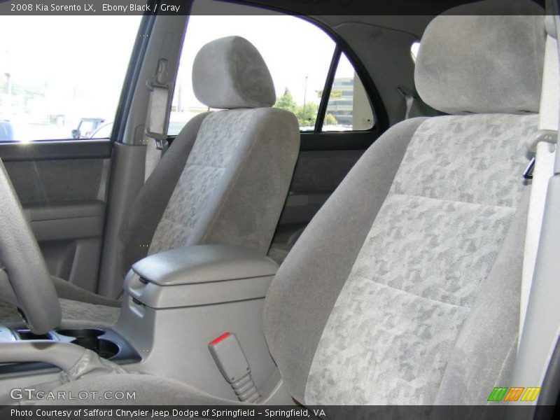Ebony Black / Gray 2008 Kia Sorento LX