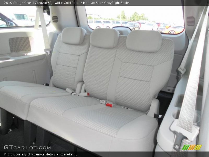 White Gold Pearl / Medium Slate Gray/Light Shale 2010 Dodge Grand Caravan SE