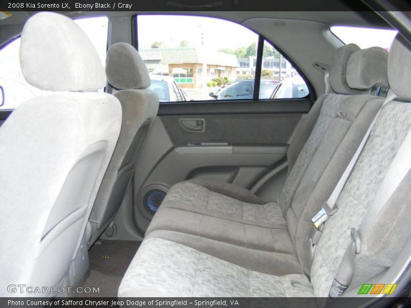 Ebony Black / Gray 2008 Kia Sorento LX