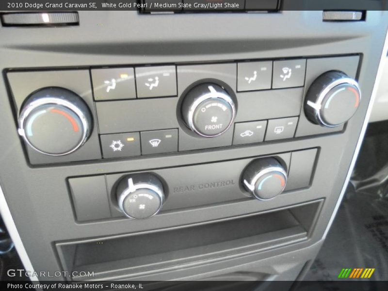 White Gold Pearl / Medium Slate Gray/Light Shale 2010 Dodge Grand Caravan SE